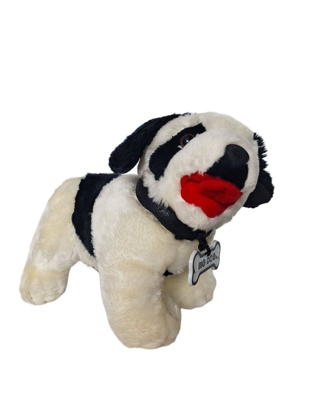 Big Dogs Saint Bernard Plush Puppy 10 Inch Black White